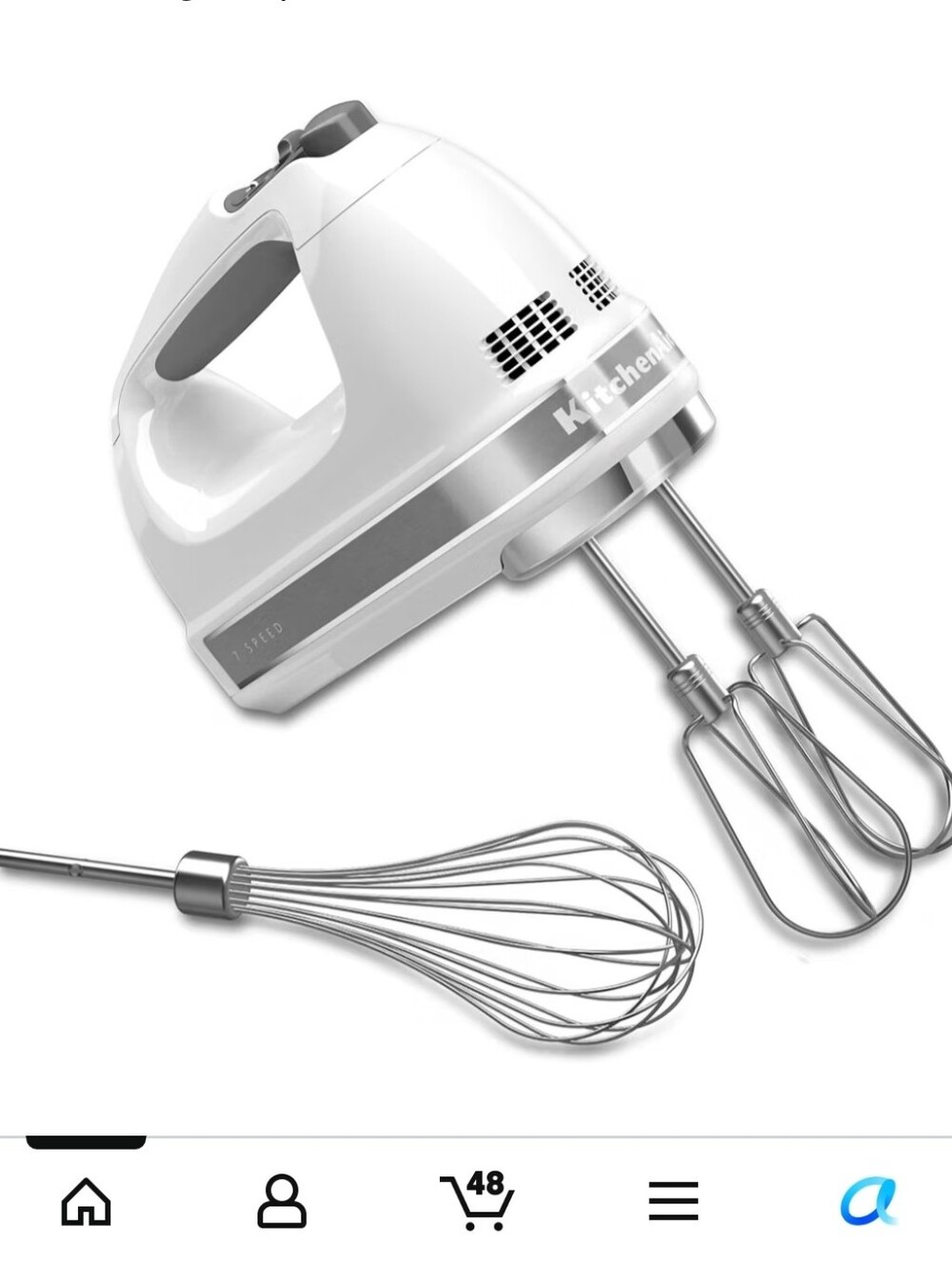 BRAND NEW 7 Speed Kitchenaid Hand Mixer